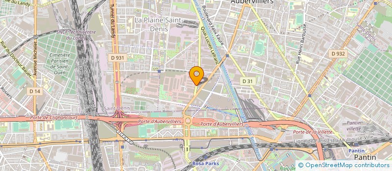 localisation de l'entreprise TEXTILE CLUB  AUBERVILLIERS