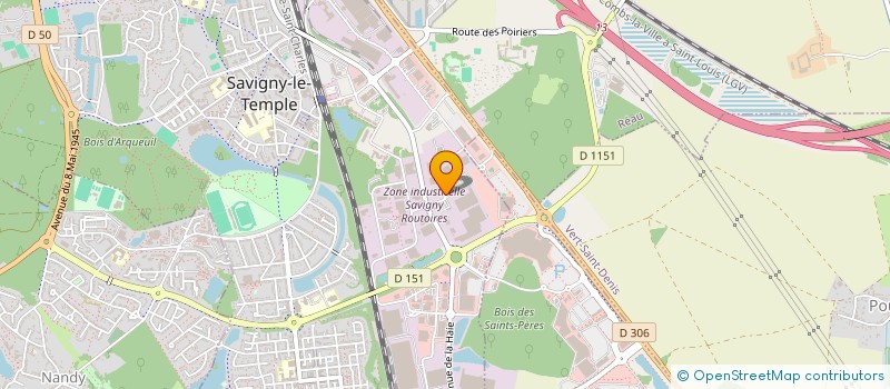 localisation de l'entreprise TEXTILE MOQUETTE INDUSTRIE  SAVIGNY-LE-TEMPLE