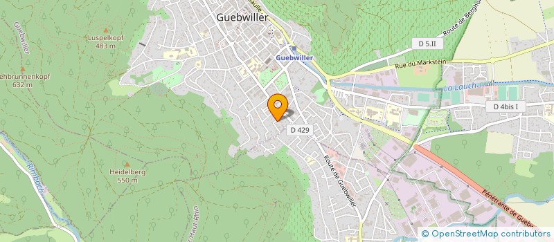 localisation de l'entreprise TEXTILE PLANET à GUEBWILLER