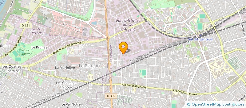 localisation de l'entreprise TEXTILE SERVICE PLUS à ARGENTEUIL