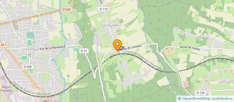 localisation de l'entreprise TEXTILE SHOP 65  SEMEAC