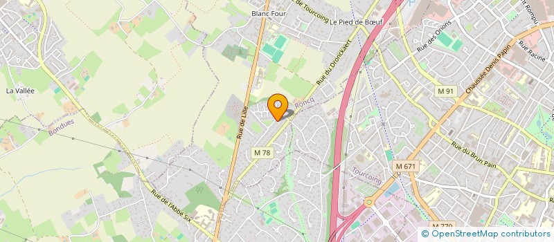 localisation de l'entreprise TEXTILEA  RONCQ