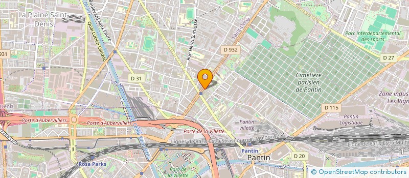 localisation de l'entreprise TEXTILEO  PANTIN