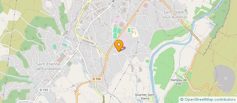 localisation de l'entreprise TEXTILES DE ST PIERRE à AUBENAS