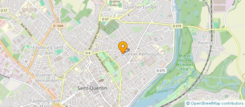 localisation de l'entreprise TEXTILES DIFFUSION DE PICARDIE à SAINT-QUENTIN