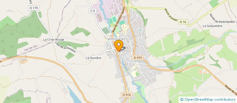 localisation de l'entreprise TEXTILES O' PROPRE à VIMOUTIERS