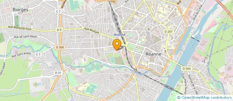 localisation de l'entreprise TEXTILES RHONE ALPES  ROANNE