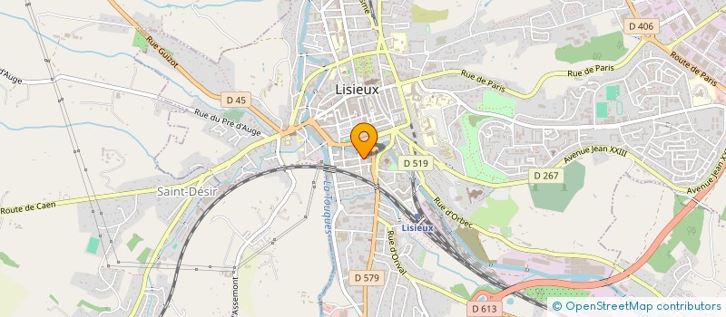 localisation de l'entreprise TEXTILES SERVICES à LISIEUX