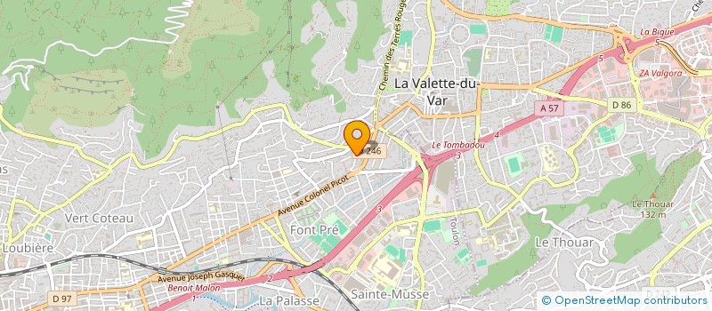 localisation de l'entreprise TEXTO BANDOL  TOULON