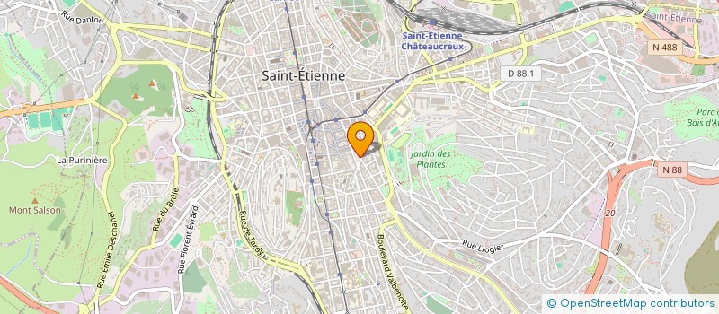 localisation de l'entreprise TEXTO GRAPHIE à SAINT-ETIENNE