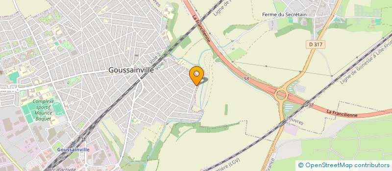 localisation de l'entreprise TEXTOPE à GOUSSAINVILLE