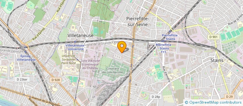 localisation de l'entreprise TEXTURE FORMATION à PIERREFITTE-SUR-SEINE