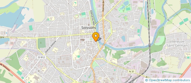 localisation de l'entreprise TEY BTP à SOISSONS