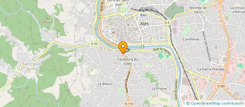 localisation de l'entreprise TEYM23 à ALES