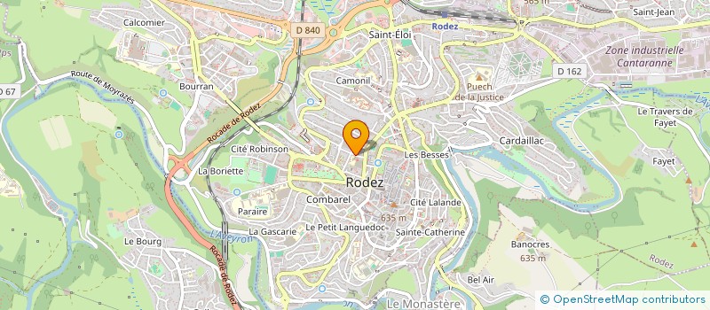 localisation de l'entreprise TEYSSEDRE ET FILS  RODEZ