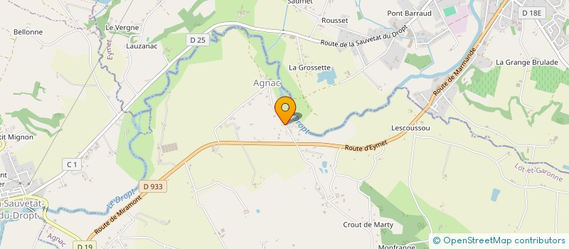 localisation de l'entreprise TEYSSIER ET FILLES  AGNAC