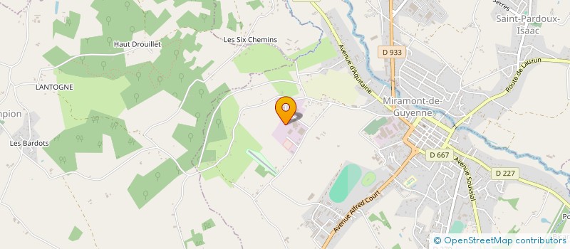 localisation de l'entreprise TEYSSIER FRERES à MIRAMONT-DE-GUYENNE