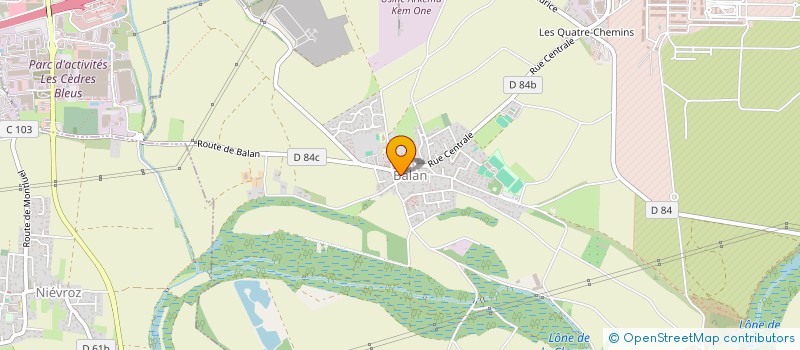 localisation de l'entreprise TEYSSIER PM à BALAN