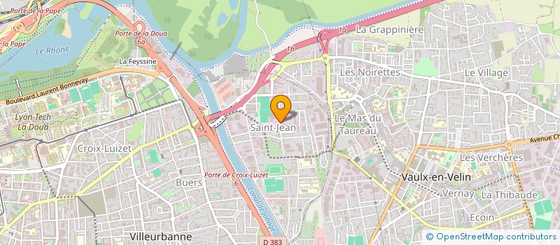 localisation de l'entreprise TEYSSOU RHONE ALPES - TRA à VILLEURBANNE
