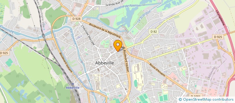 localisation de l'entreprise TEZNT à ABBEVILLE