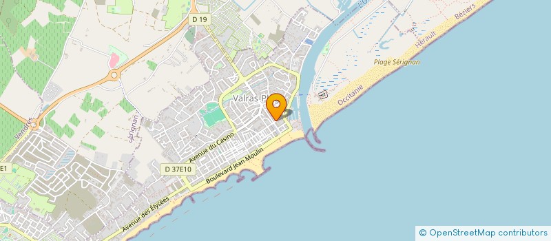 localisation de l'entreprise TEZZA ELECTRICITE à VALRAS-PLAGE
