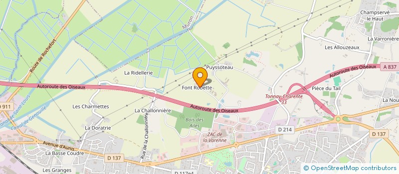 localisation de l'entreprise TF 17  TONNAY-CHARENTE