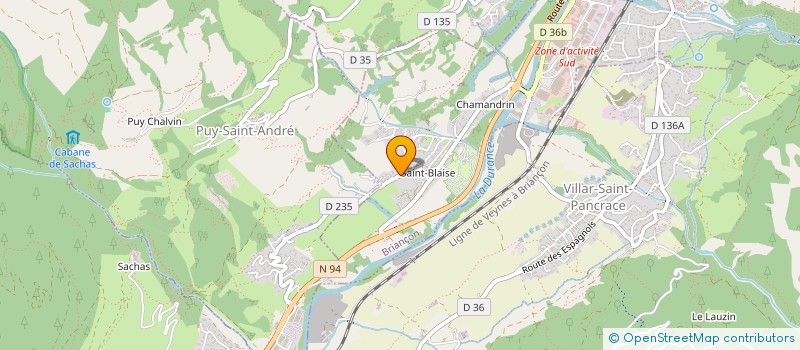 localisation de l'entreprise TF ADVENTURES TRAIN à BRIANCON