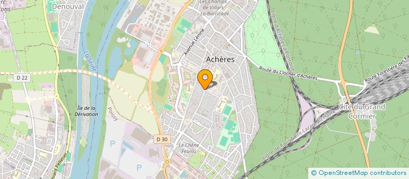 localisation de l'entreprise TF AUTO  ACHERES