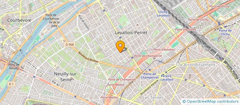 localisation de l'entreprise TF-FINNOV à LEVALLOIS-PERRET