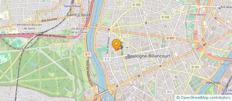 localisation de l'entreprise TF FORMATION à BOULOGNE-BILLANCOURT