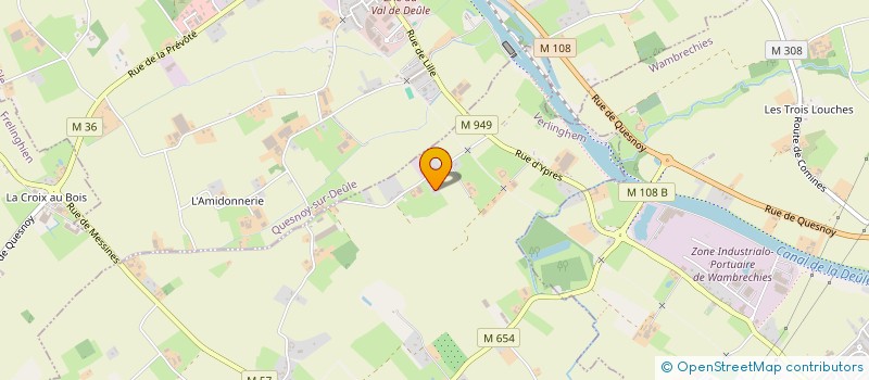 localisation de l'entreprise TF HOLDING  VERLINGHEM