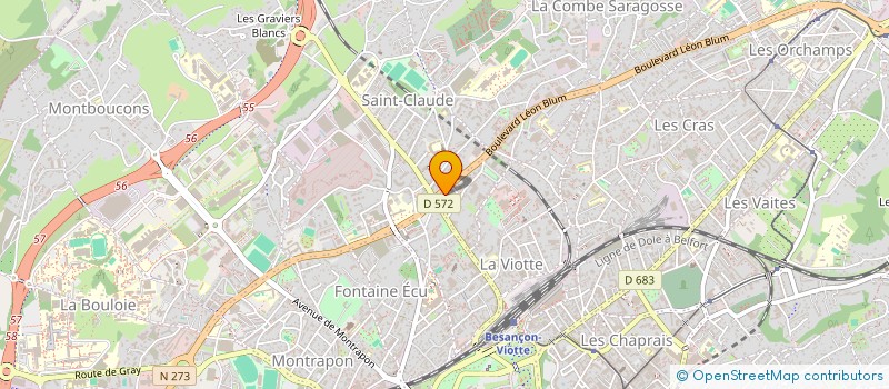 localisation de l'entreprise TF IMMO  BESANCON