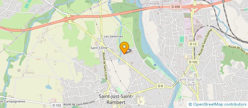 localisation de l'entreprise TF IMMO  SAINT-JUST-SAINT-RAMBERT