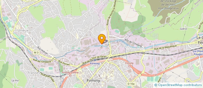 localisation de l'entreprise TF INDUSTRIE à FIRMINY