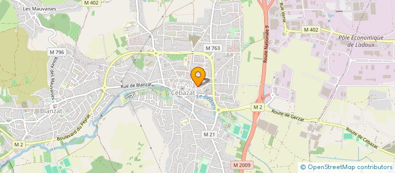 localisation de l'entreprise TF MOTOR SPORT  CEBAZAT