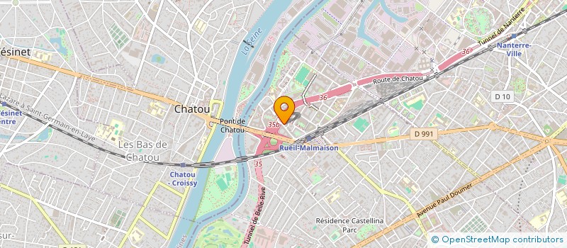 localisation de l'entreprise TF OPTIQUE à RUEIL-MALMAISON