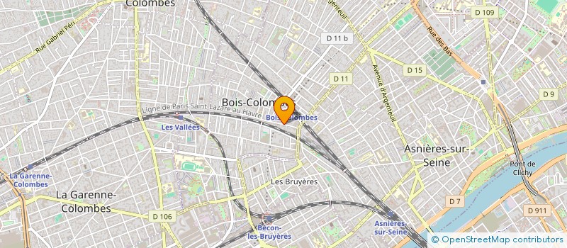 localisation de l'entreprise TF PLOMBERIE à BOIS-COLOMBES