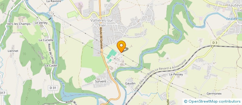 localisation de l'entreprise TF PRECISION à VALLIERES-SUR-FIER