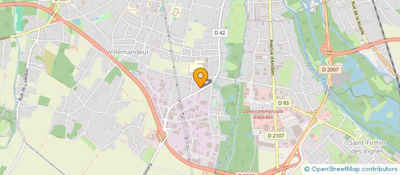localisation de l'entreprise TF PROMOTION  VILLEMANDEUR