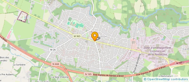 localisation de l'entreprise TF PROPRETE à SAUTRON