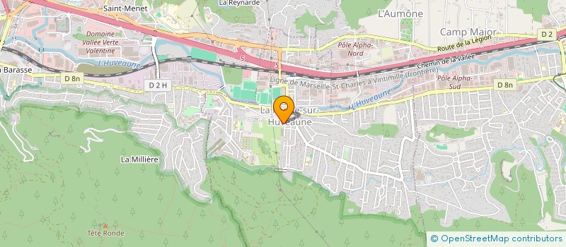 localisation de l'entreprise TF RESEAUX  LA PENNE-SUR-HUVEAUNE