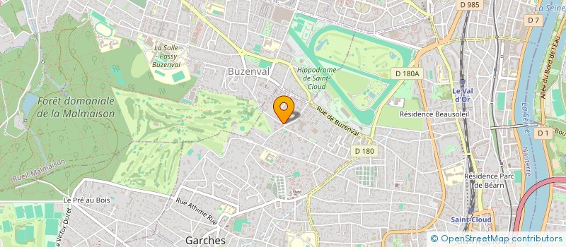 localisation de l'entreprise TF SERVICES à GARCHES