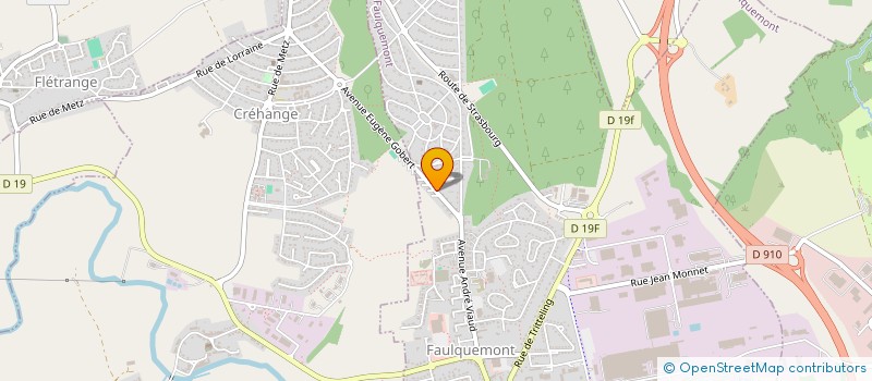 localisation de l'entreprise TF2  FAULQUEMONT