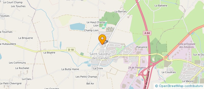 localisation de l'entreprise TFBF  SAINT-SAUVEUR-DES-LANDES