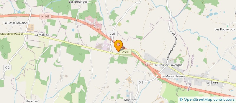 localisation de l'entreprise TFC TRANSPORT FRANCOIS COLLET à SAINT-VICTURNIEN