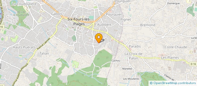 localisation de l'entreprise TFD MEDIAS à SIX-FOURS-LES-PLAGES