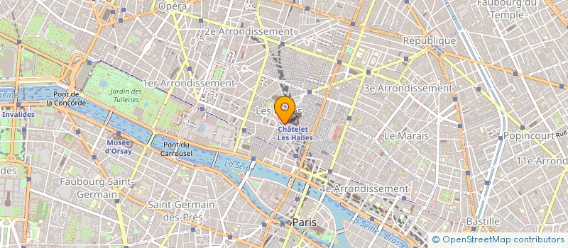 localisation de l'entreprise TFD PARIS CHATELET  PARIS 1