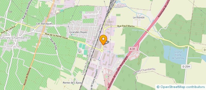 localisation de l'entreprise TFD SENTIERS  GEVREY-CHAMBERTIN