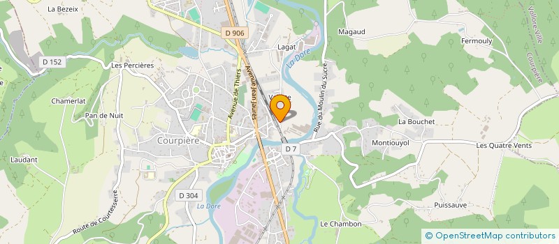 localisation de l'entreprise TFDA - TRANSPORTS FRIGORIFIQUES D'AUVERGNE  VOURLES