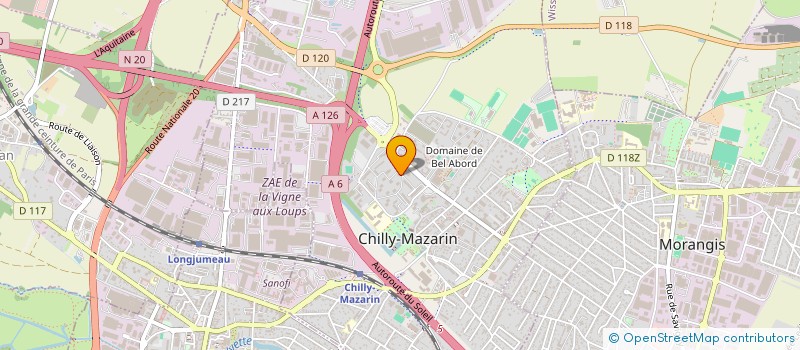 localisation de l'entreprise TFE LOGISTICS à CHILLY-MAZARIN
